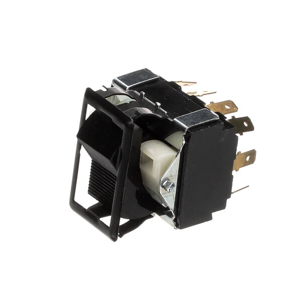 Switch, 4Pdt 250V Blk W/Blk Bzl